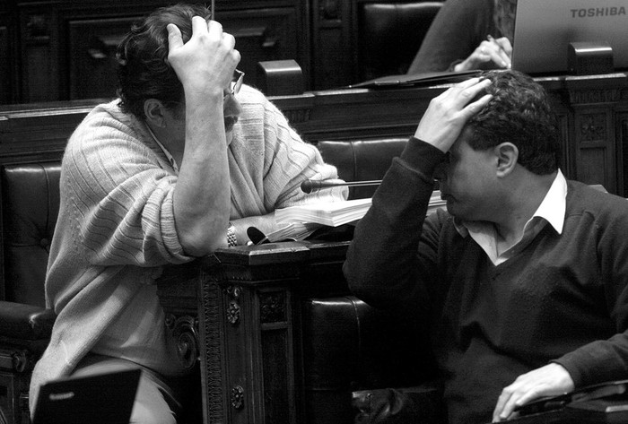 Gonzalo de Toro y Aníbal Pereyra, en la Cámara de Diputados. (archivo, octubre de 2010) · Foto: Victoria Rodríguez