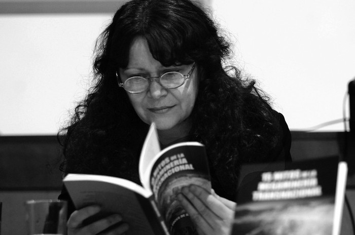 Maristella Svampa, el miercoles, en la Facultad de Humanidades y Ciencias de la Educacion. · Foto: Victoria Rodríguez