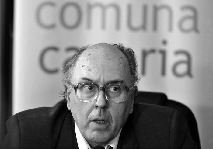 Marcos Carámbula en la sede del Congreso de Intendentes (archivo, agosto de 2011).  · Foto: Javier Calvelo