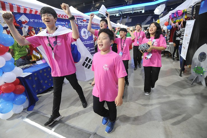 First Lego League, en el Antel Arena. · Foto: Federico Gutiérrez