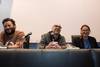 Agustín Lucas, Fermín Méndez y Rómulo Martínez Chenlo en la presentación de Toda la verdad es imposible, en el Museo del Fútbol. · Foto: Sandro Pereyra Agustín Lucas, Fermín Méndez y Rómulo Martínez Chenlo en la presentación de Toda la verdad es imposible, en el Museo del Fútbol. · Foto: Sandro Pereyra