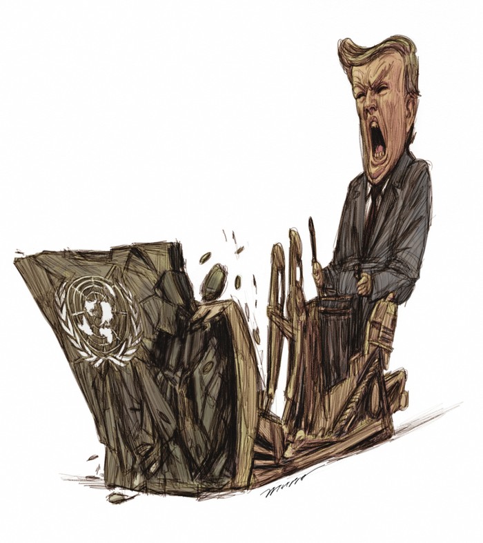 Foto principal del artículo 'Un mundo roto a reparar' · Ilustración: Federico Murro