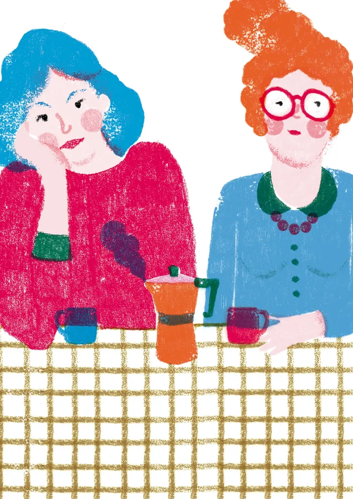 Foto principal del artículo 'Abrazos partidos' · Ilustración: Lucía Franco