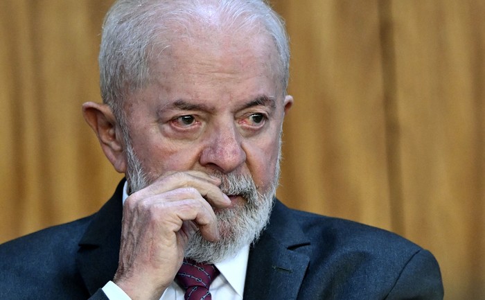 Luiz Inácio Lula da Silva, el 17 de junio, en el Palacio Planalto de Brasilia. · Foto: Evaristo Sa, AFP