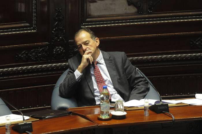 Guido Manini Ríos (archivo, mayo de 2022). · Foto: Federico Gutiérrez