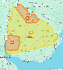 doble alerta naranja y amarilla