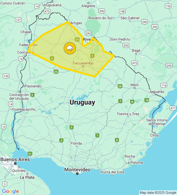 Alerta inumet 21/02