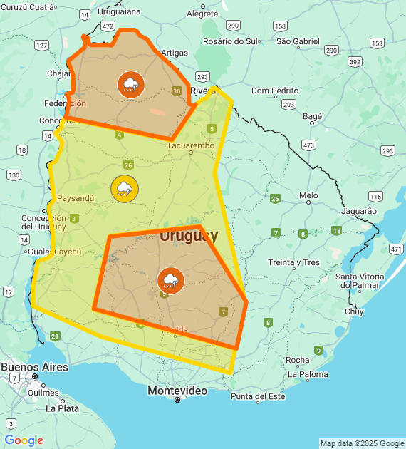 advertencias de inumet 27/03