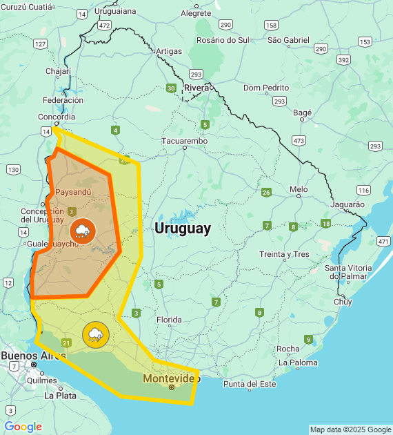 alerta naranja martes