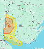 alerta naranja martes
