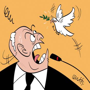 Foto principal del artículo 'La sesión de reconciliación entre Da Silva y Viera' · Ilustración: Cristian Moreira (MiLoco)