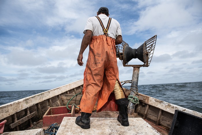 Pesca de brótola en Punta del Este. · Foto: Diego Vila