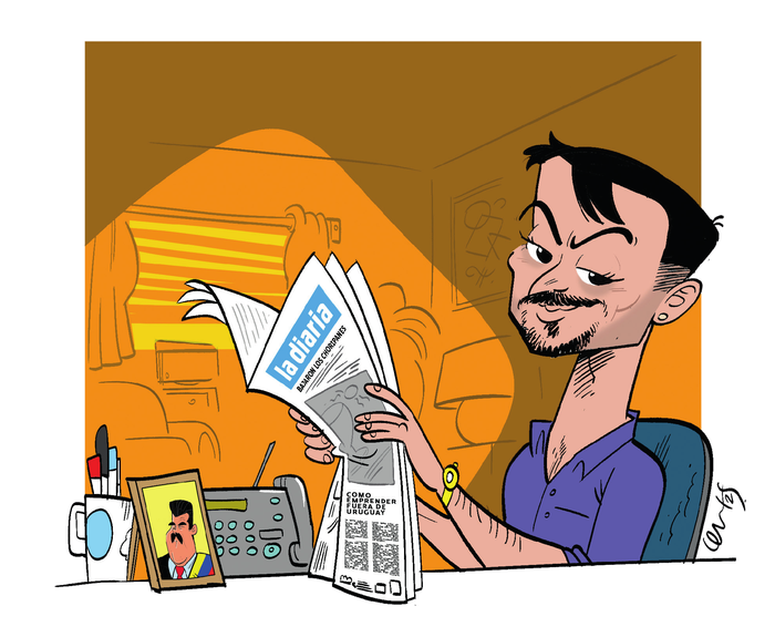 Foto principal del artículo 'La carta de Sebastián Marset' · Ilustración: Cristian Moreira (MiLoco)