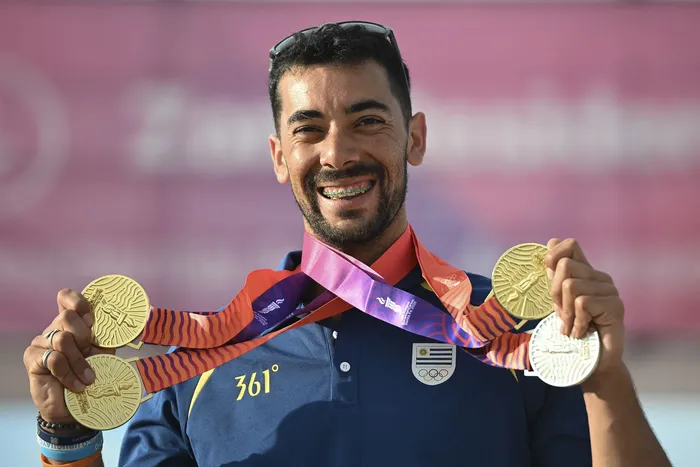 Martín Zócalo, el 24 de setiembre en los XIII Juegos Suramericanos Santa Fe 2026. · Foto: Sandro Pereyra, Agencia Gamba