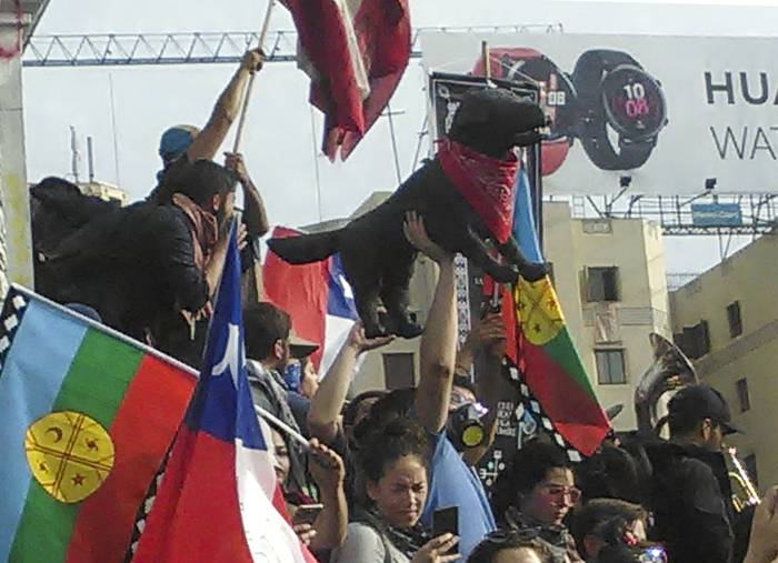 Movilización en Santiago de Chile. Foto: wikipedia.org