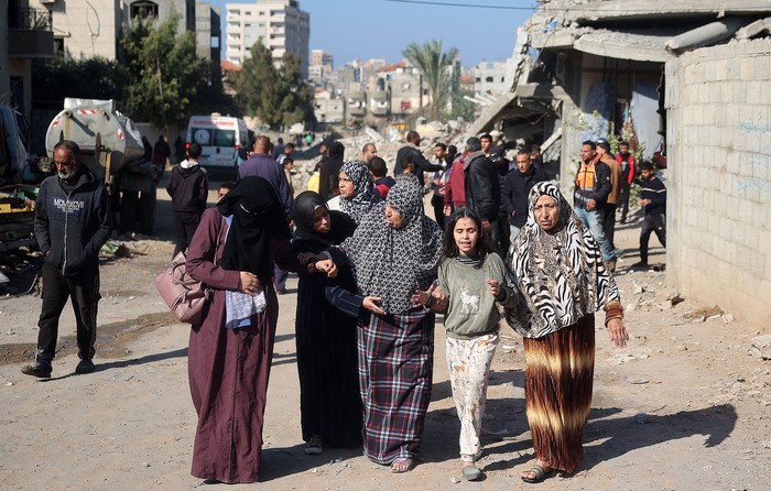 Campo de refugiados de Bureij, el 2 de diciembre, en el centro de la Franja de Gaza. · Foto: Eyad Baba / AFP