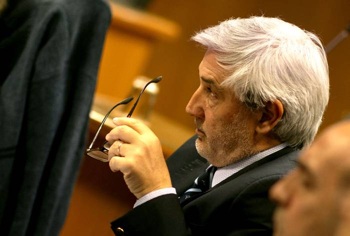 Alejandro Irastorza, el 10 de abril, en la Comisión de Hacienda de Diputados. · Foto: Ernesto Ryan