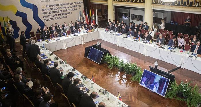 Cumbre del Mercosur en Montevideo (archivo, diciembre de 2022). · Foto: Ernesto Ryan