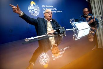 Alfredo Fratti, el 15 de julio, en el MGAP. · Foto: Alessandro Maradei