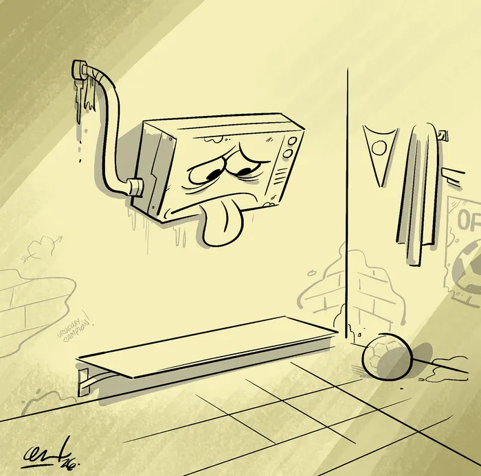 Foto principal del artículo 'Entrevista - El aire acondicionado' · Ilustración: Cristian Moreira (MiLoco)