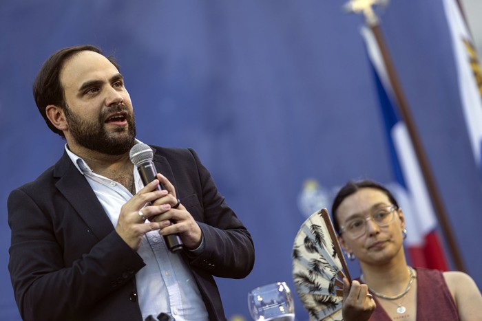 Gonzalo Civila toma posesión, este jueves, del Ministerio de Desarrollo Social. · Foto: Ernesto Ryan