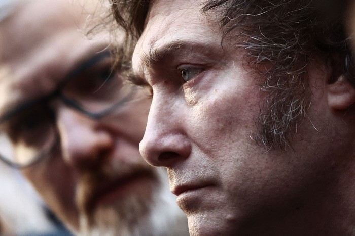 Javier Milei, el 18 de julio, en Buenos Aires. · Foto: Tomás Cuesta, AFP