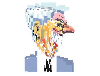 Foto principal del artículo 'El Vargas Llosa de mi biblioteca' · Ilustración: Ramiro Alonso