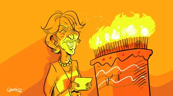 Foto principal del artículo 'Los saludos de los uruguayos por el 99º cumpleaños de Mirtha Legrand' · Ilustración: Cristian Moreira (MiLoco)