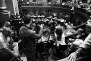Sesión del Senado en la que se votó la Ley de Servicios de Comunicación Audiovisual. Foto: Mauricio Kühne