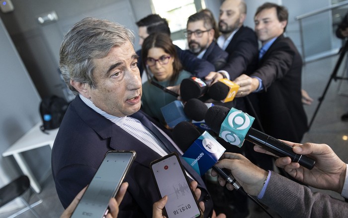 Mario Arizti, en rueda de prensa (archivo, mayo de 2024). · Foto: Camilo dos Santos