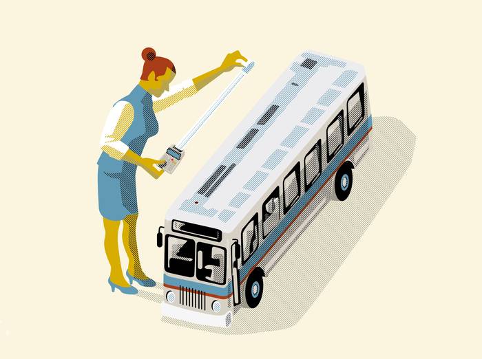 Foto principal del artículo '¿Qué estamos pagando cuando subimos a un ómnibus del STM? Parte I' · Ilustración: María Etcheverry
