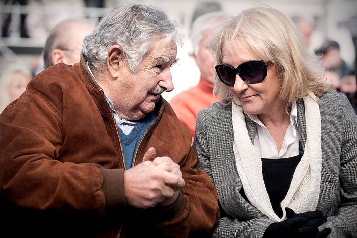 José Mujica y Carolina Cosse (archivo, 2016). · Foto: Ricardo Antúnez, adhocFOTOS