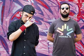 Felipe Cracel y Joaquín Martínez, integrantes de Arrajatablas Flow Club (archivo, abril de 2018). · Foto: Pablo Vignali