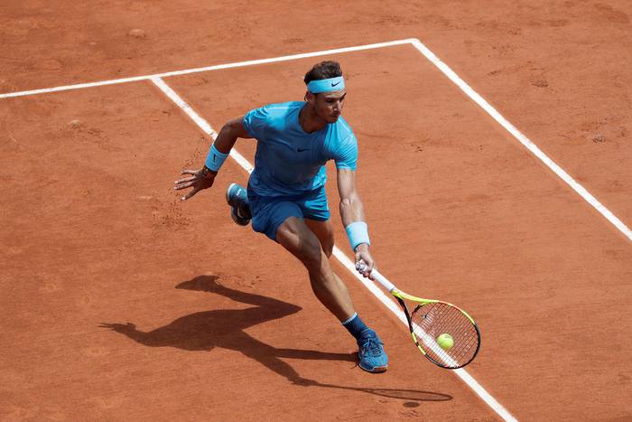 Rafael Nadal en Roland Garros. Foto: Thomas Samson, AFP