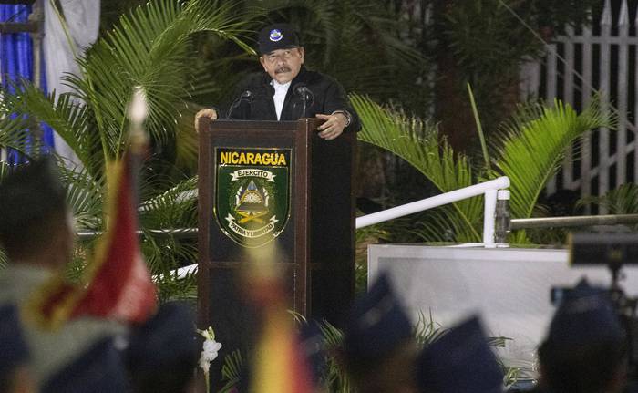 Daniel Ortega presidente de Nicaragua, el 21 de febrero de 2020, en Managua. · Foto: Inti Ocon, AFP