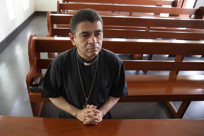 El obispo Rolando Álvarez en Managua, Nicaragua. · Foto: Jorge Torres, EFE