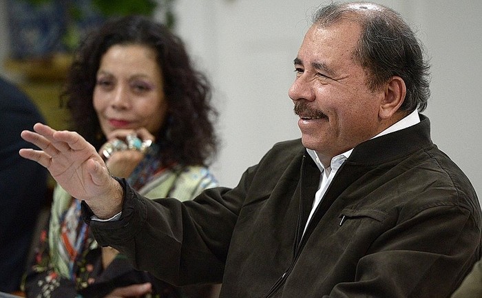 Daniel Ortega y su esposa Rosario Murillo. · Foto: Kremlin