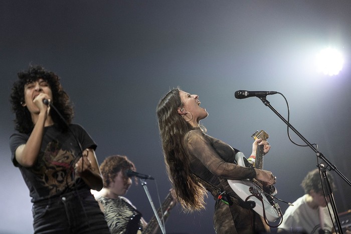 Niña Lobo, el 17 de mayo, en el Antel Arena. · Foto: Camilo dos Santos