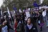 Marcha de Ni Una Menos en Montevideo, el 3 de junio del 2018. Marcha de Ni Una Menos en Montevideo, el 3 de junio del 2018.