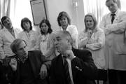 Participantes en la reunión realizada ayer en el Hospital de Clínicas.