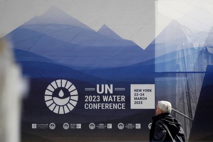 Conferencia de las Naciones Unidas sobre el Agua 2023, el 22 de marzo en Nueva York. · Foto: Leonardo Muñoz, AFP