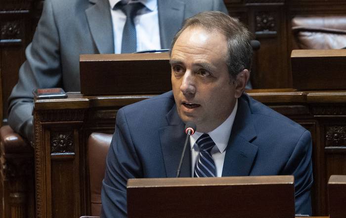 Sebastián Andújar en la Cámara de Representantes (archivo, febrero del 2020). · Foto: Mariana Greif