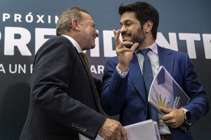 Álvaro Delgado y Andrés Ojeda (archivo, noviembre de 2024). · Foto: Ernesto Ryan