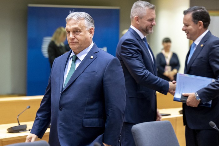 Viktor Orbán, el 17 de junio, en Bruselas. · Foto: Nick Gammon, AFP