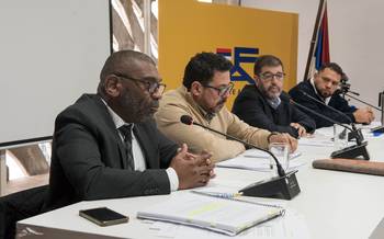 Edgardo Ortuño, el 23 de julio, en el secretariado del Frente Amplio. · Foto: Hugo de León