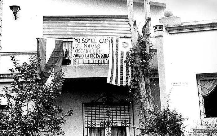 Casa del contralmirante Oscar Lebel el 27 de junio de 1973