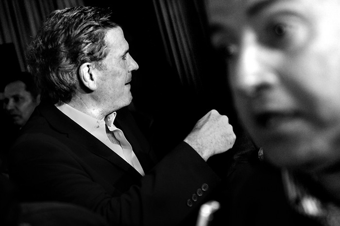 Pedro Bordaberry y German Coutinho, ayer, durante la presentación en la sede central de Vamos Uruguay./Foto: Nicolás Celaya