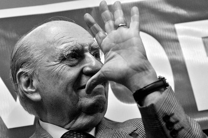 Julio María Sanguinetti. Foto: Javier Calvelo (archivo, octubre de 2014)