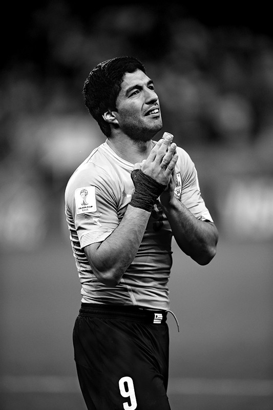 Luis Suárez, el jueves 19 de junio, en el estadio Arena Corinthians de San Pablo. / Foto: Sandro Pereyra
