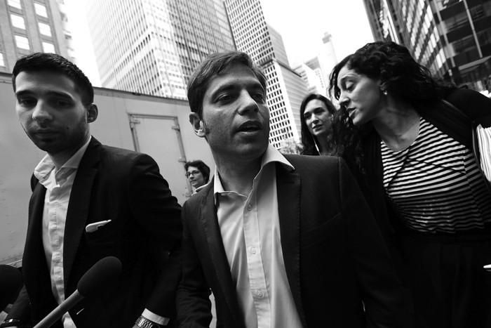  Axel Kicillof, ministro de Economía de Argentina, ayer en Nueva York (EEUU). / Foto: Jason Szenes, Efe
